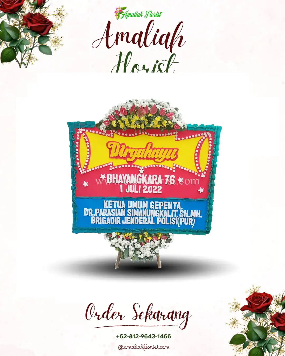 Papan Bunga HUT Ulang Tahun Bendokaton Kidul